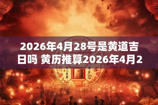 2026年4月28号是黄道吉日吗 黄历推算2026年4月28日是否为黄道吉日