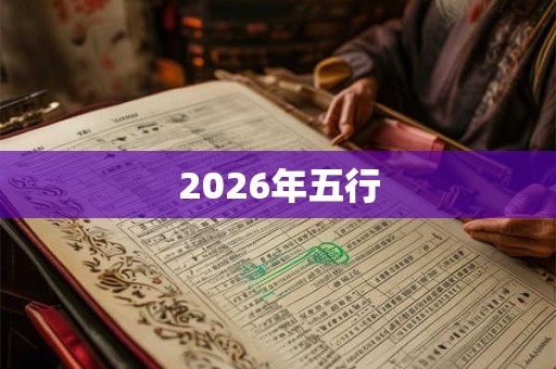 2026年五行