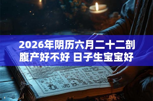 2026年阴历六月二十二剖腹产好不好 日子生宝宝好吗