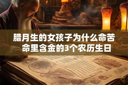 腊月生的女孩子为什么命苦 命里含金的3个农历生日 腊月生的女孩子为什么命苦 命里含金的3个农历生日