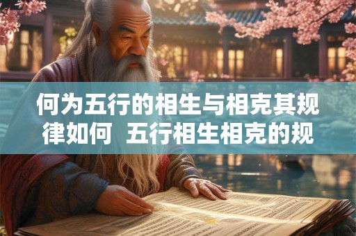 何为五行的相生与相克其规律如何  五行相生相克的规律