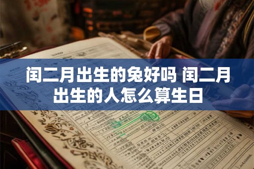 闰二月出生的兔好吗 闰二月出生的人怎么算生日 闰二月出生的兔好吗 闰二月出生的人怎么算生日