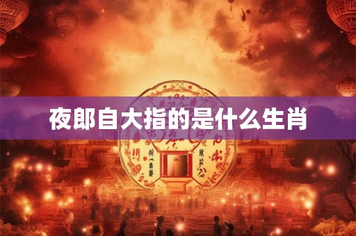 夜郎自大指的是什么生肖