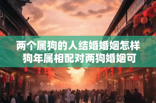 两个属狗的人结婚婚姻怎样 狗年属相配对两狗婚姻可行吗