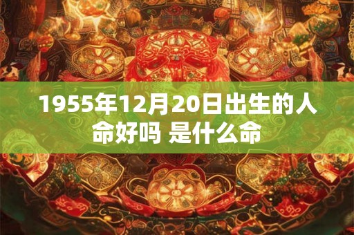 1955年12月20日出生的人命好吗 是什么命