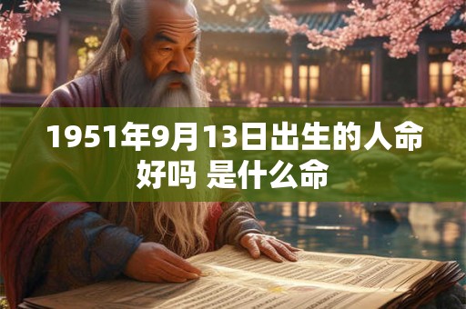 1951年9月13日出生的人命好吗 是什么命