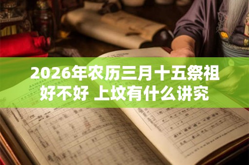 2026年农历三月十五祭祖好不好 上坟有什么讲究
