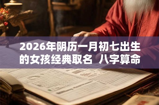 2026年阴历一月初七出生的女孩经典取名 八字算命 2026年阴历一月初七出生的女孩经典取名 八字算命