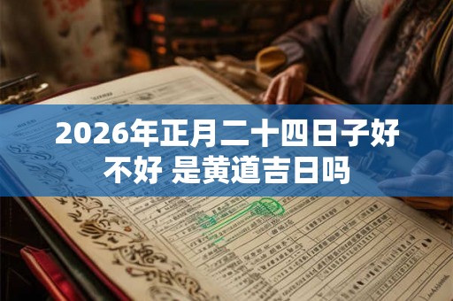 2026年正月二十四日子好不好 是黄道吉日吗