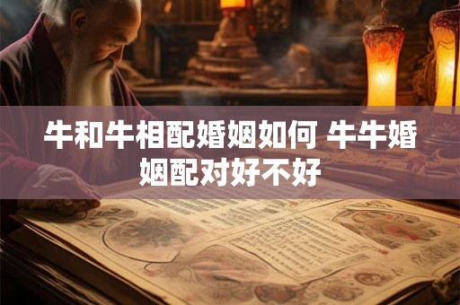牛和牛相配婚姻如何 牛牛婚姻配对好不好