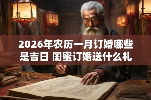2026年农历一月订婚哪些是吉日 闺蜜订婚送什么礼