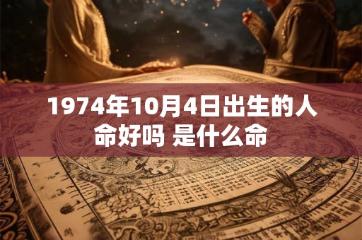 1974年10月4日出生的人命好吗 是什么命