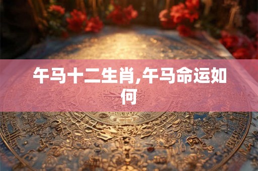 午马十二生肖,午马命运如何