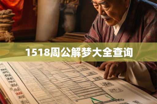 1518周公解梦大全查询
