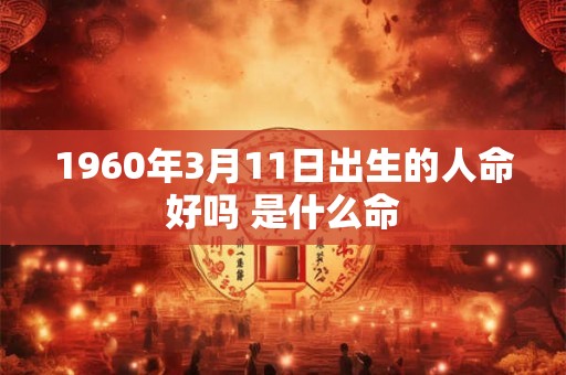 1960年3月11日出生的人命好吗 是什么命 1960年3月11日出生的人命好吗 是什么命