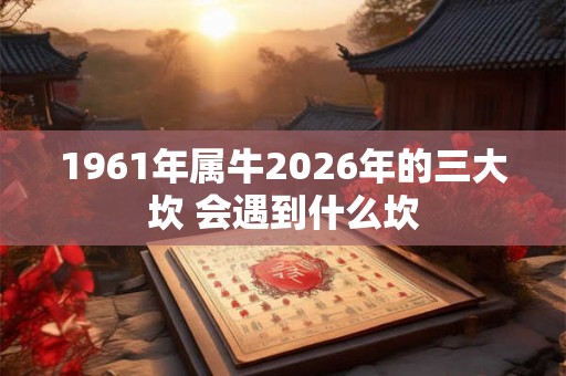 1961年属牛2026年的三大坎 会遇到什么坎