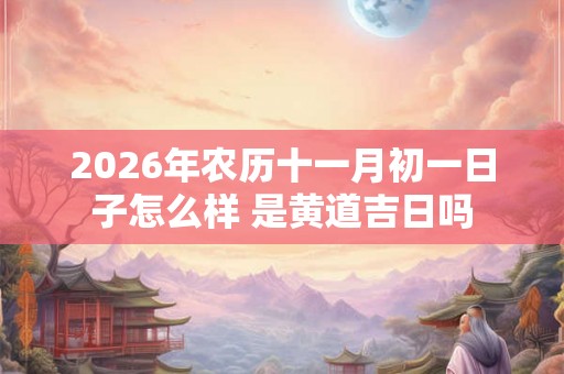 2026年农历十一月初一日子怎么样 是黄道吉日吗