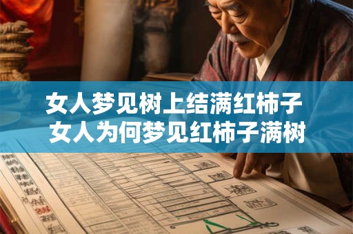 女人梦见树上结满红柿子 女人为何梦见红柿子满树