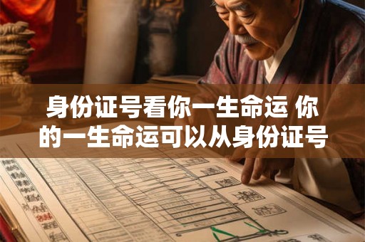 身份证号看你一生命运 你的一生命运可以从身份证号中看出些什么 身份证号看你一生命运 你的一生命运可以从身份证号中看出些什么