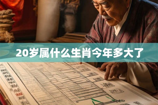 20岁属什么生肖今年多大了 20岁属什么生肖今年多大了
