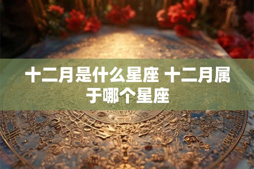 十二月是什么星座 十二月属于哪个星座