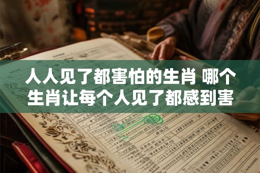 人人见了都害怕的生肖 哪个生肖让每个人见了都感到害怕 人人见了都害怕的生肖 哪个生肖让每个人见了都感到害怕