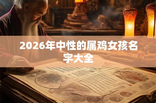 2026年中性的属鸡女孩名字大全