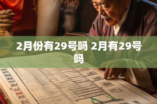 2月份有29号吗 2月有29号吗