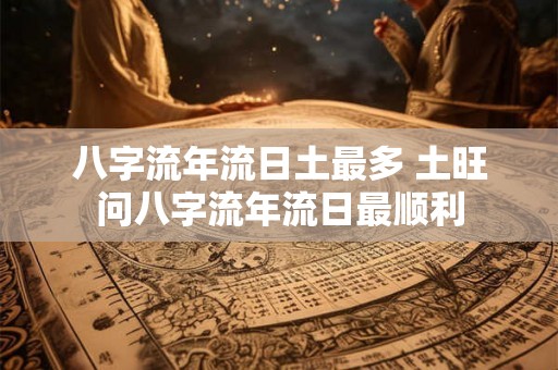 八字流年流日土最多 土旺问八字流年流日最顺利 八字流年流日土最多 土旺问八字流年流日最顺利
