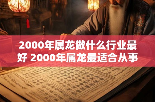 2000年属龙做什么行业最好 2000年属龙最适合从事哪个行业