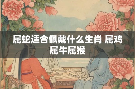 属蛇适合佩戴什么生肖 属鸡属牛属猴 属蛇适合佩戴什么生肖 属鸡属牛属猴