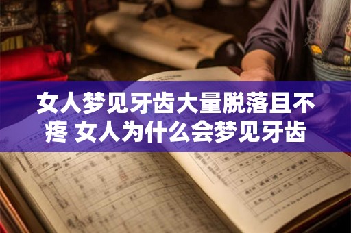 女人梦见牙齿大量脱落且不疼 女人为什么会梦见牙齿大量脱落但没有感到疼痛
