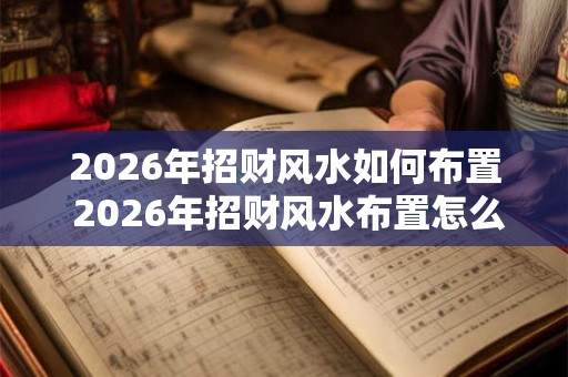2026年招财风水如何布置 2026年招财风水布置怎么做