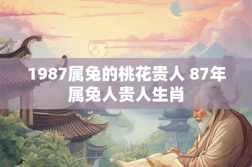 1987属兔的桃花贵人 87年属兔人贵人生肖