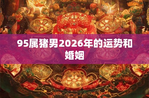 95属猪男2026年的运势和婚姻 95属猪男2026年的运势和婚姻