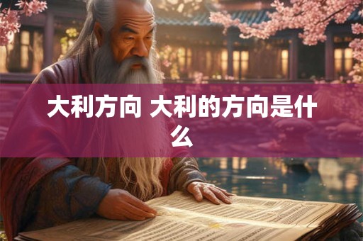 大利方向 大利的方向是什么