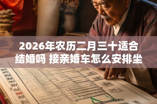 2026年农历二月三十适合结婚吗 接亲婚车怎么安排坐人 2026年农历二月三十适合结婚吗 接亲婚车怎么安排坐人