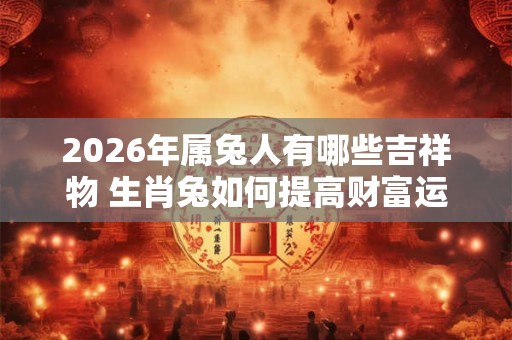 2026年属兔人有哪些吉祥物 生肖兔如何提高财富运势 2026年属兔人有哪些吉祥物 生肖兔如何提高财富运势