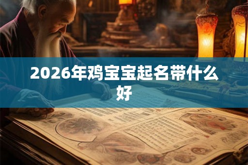 2026年鸡宝宝起名带什么好