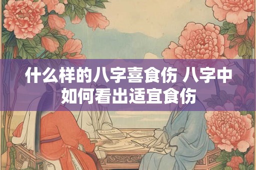 什么样的八字喜食伤 八字中如何看出适宜食伤