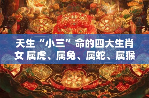 天生“小三”命的四大生肖女 属虎、属兔、属蛇、属猴