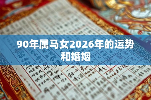 90年属马女2026年的运势和婚姻 90年属马女2026年的运势和婚姻