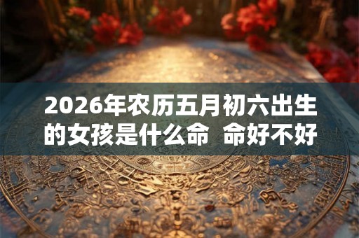 2026年农历五月初六出生的女孩是什么命  命好不好
