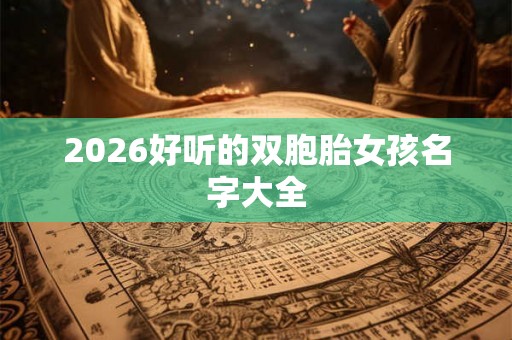 2026好听的双胞胎女孩名字大全 2026好听的双胞胎女孩名字大全
