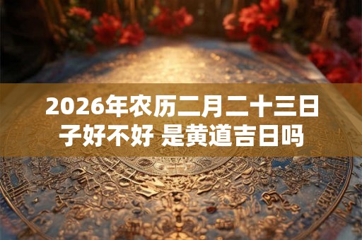 2026年农历二月二十三日子好不好 是黄道吉日吗