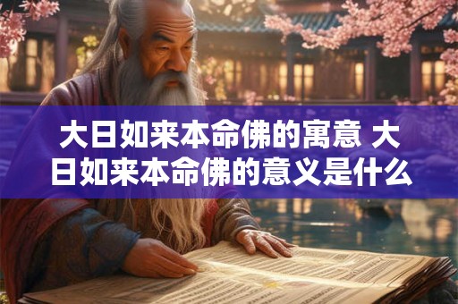 大日如来本命佛的寓意 大日如来本命佛的意义是什么