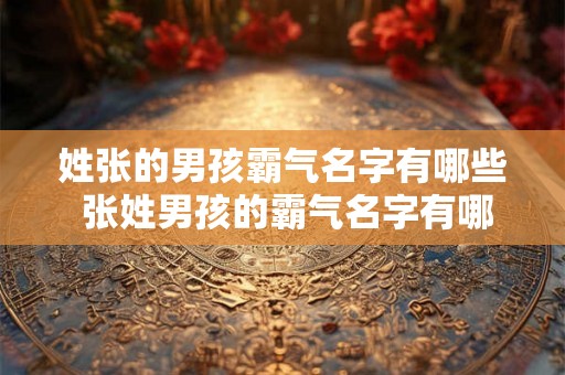 姓张的男孩霸气名字有哪些 张姓男孩的霸气名字有哪些 姓张的男孩霸气名字有哪些 张姓男孩的霸气名字有哪些