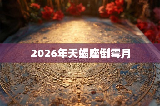 2026年天蝎座倒霉月