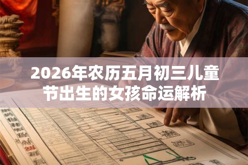 2026年农历五月初三儿童节出生的女孩命运解析