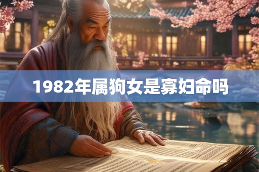 1982年属狗女是寡妇命吗 1982年属狗女是寡妇命吗